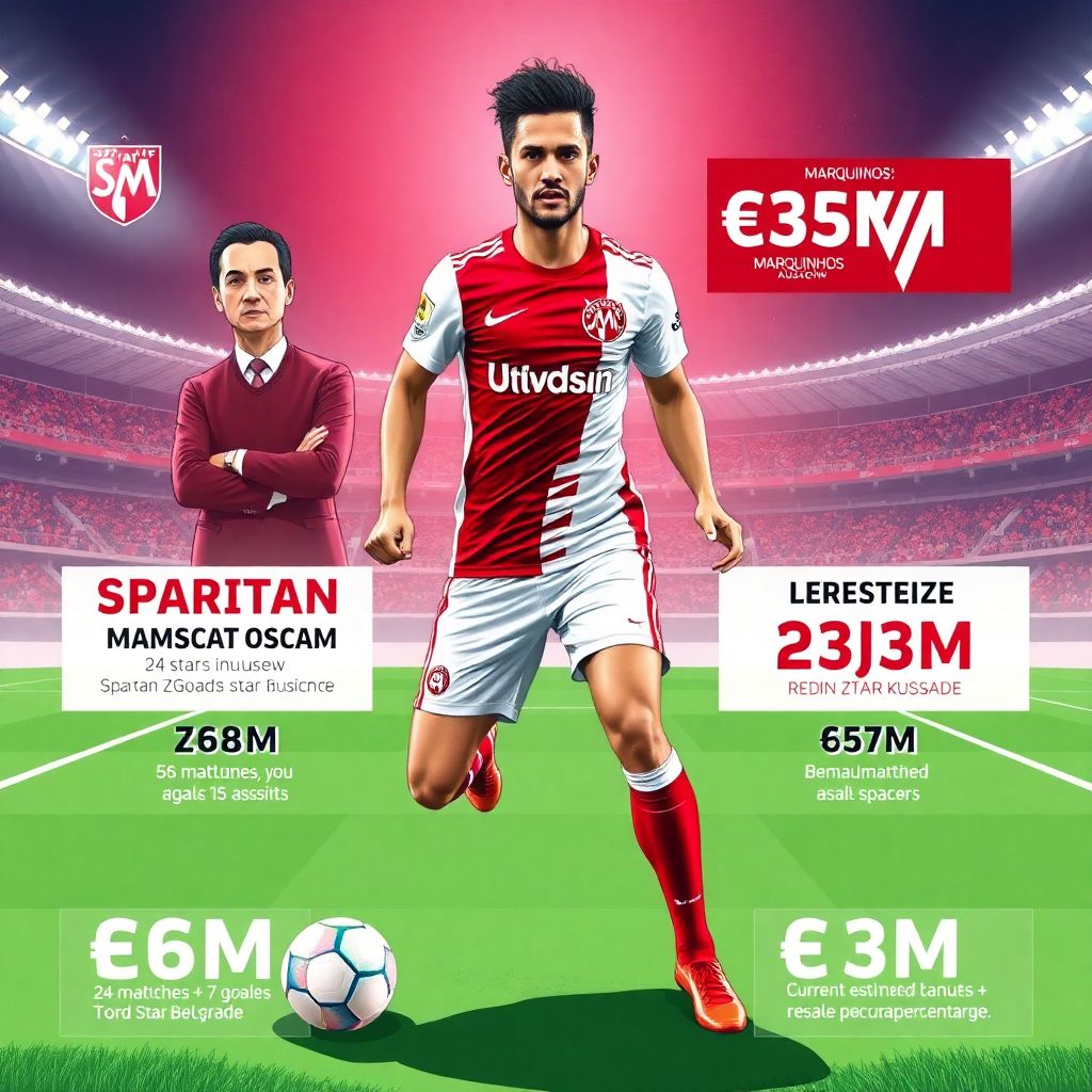 В Сербии раскрыли цену Маркиньоса: «Спартак» хочет 8 млн евро от «Црвены Звезды»