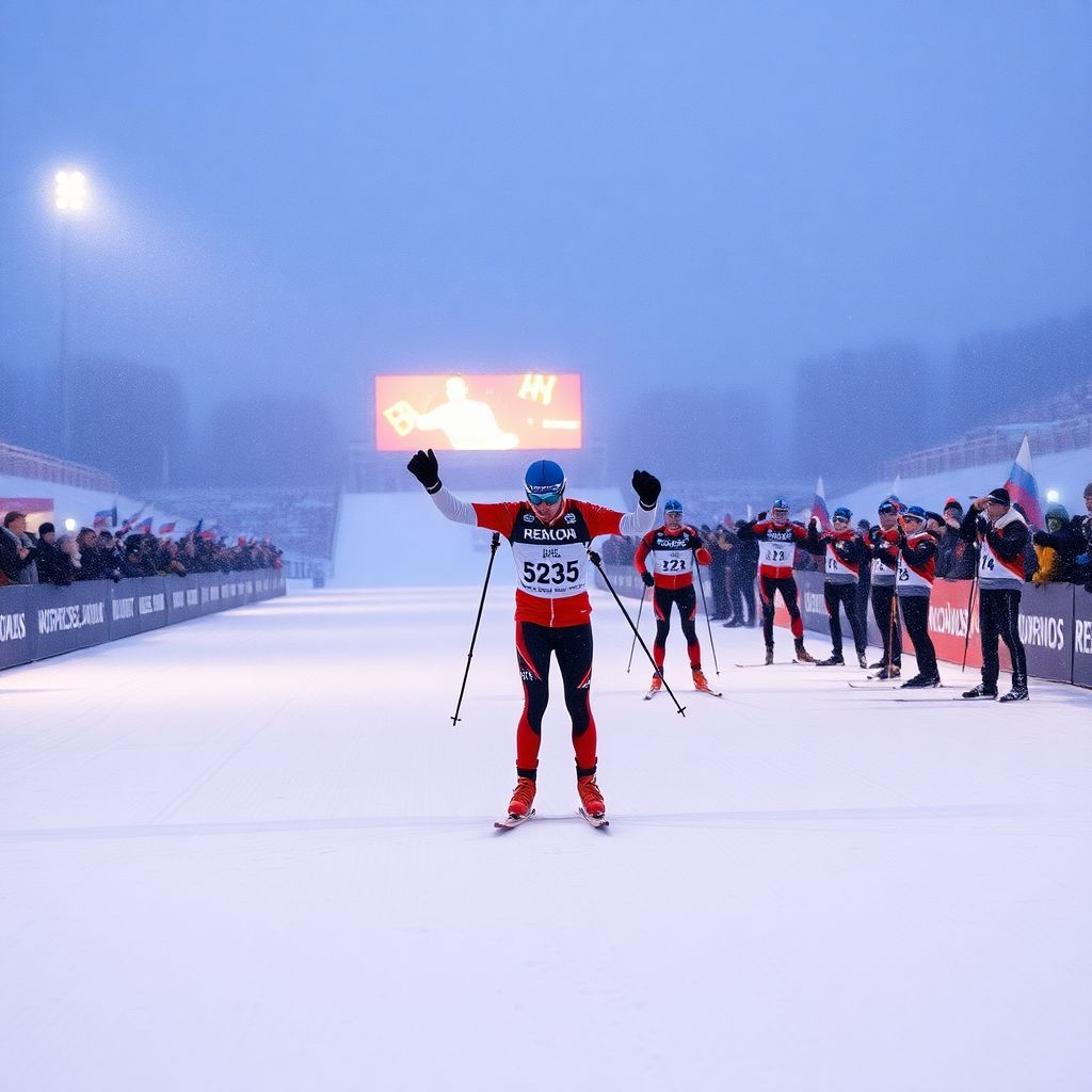 Чемпионат России по биатлону: Халили уступил Лазовскому, золото у Подмосковья